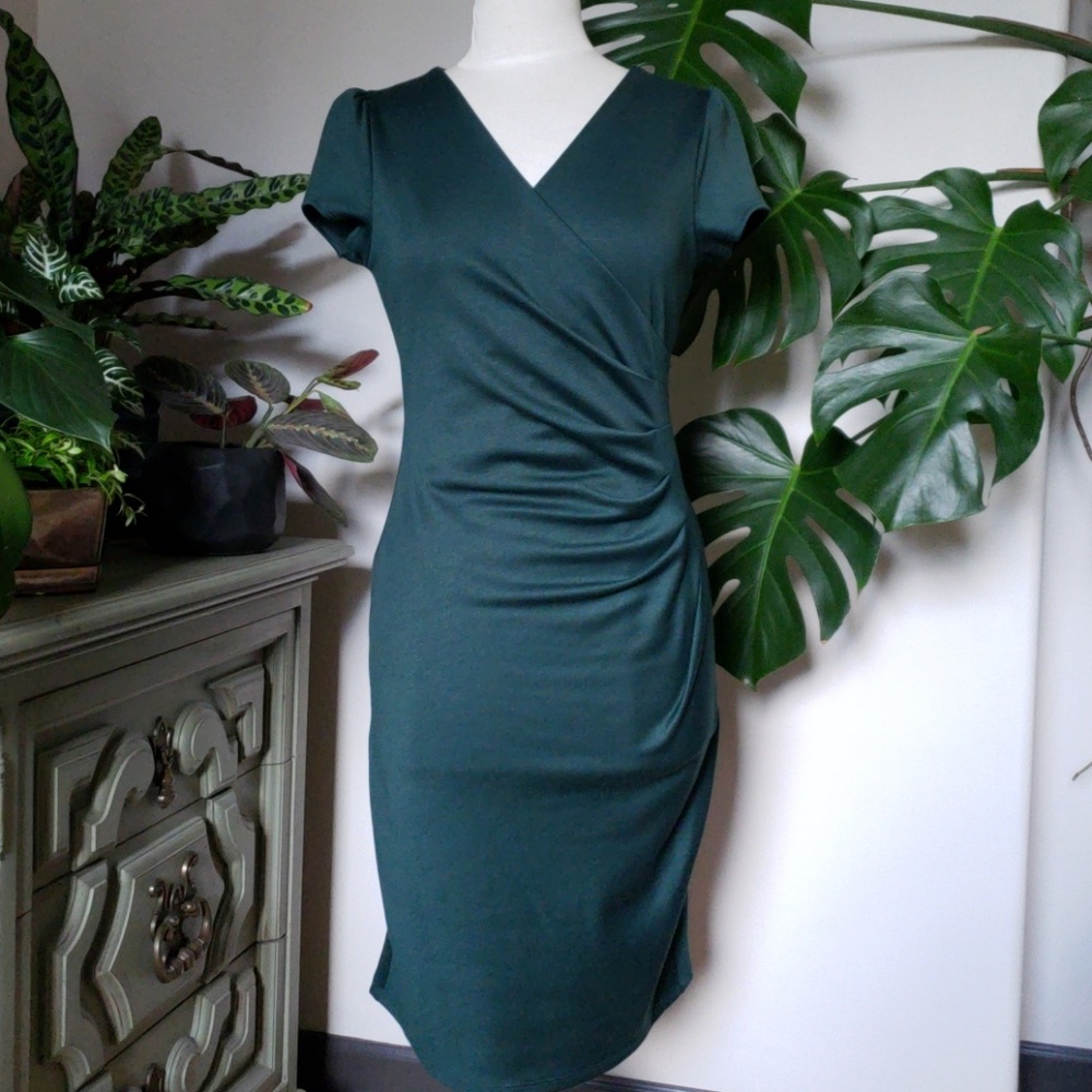 NWOT ModCloth "I Think I Can" Sheath Dress in Pine